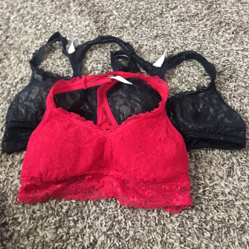 Lace bralettes size small